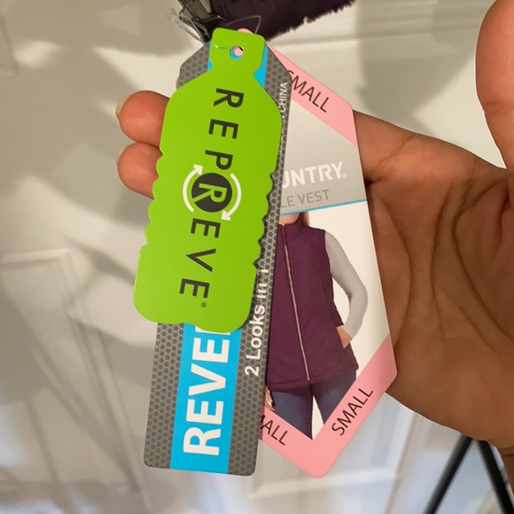 Reversible purple vest, NWT - Picture 6 of 6